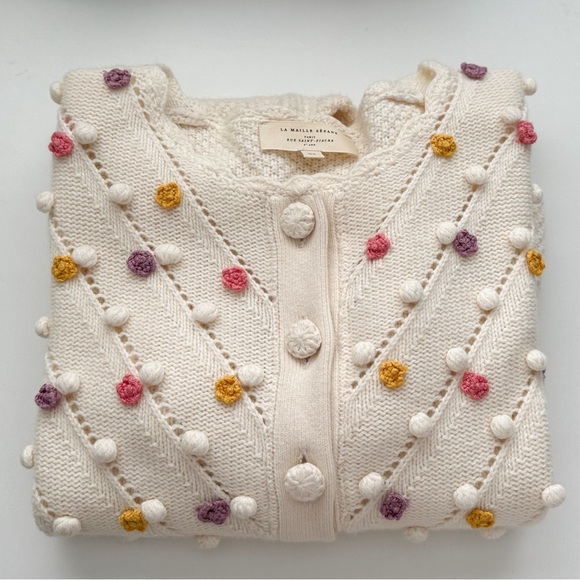 Sezane Jelani floral cardigan sweater xs - Picture 5 of 6